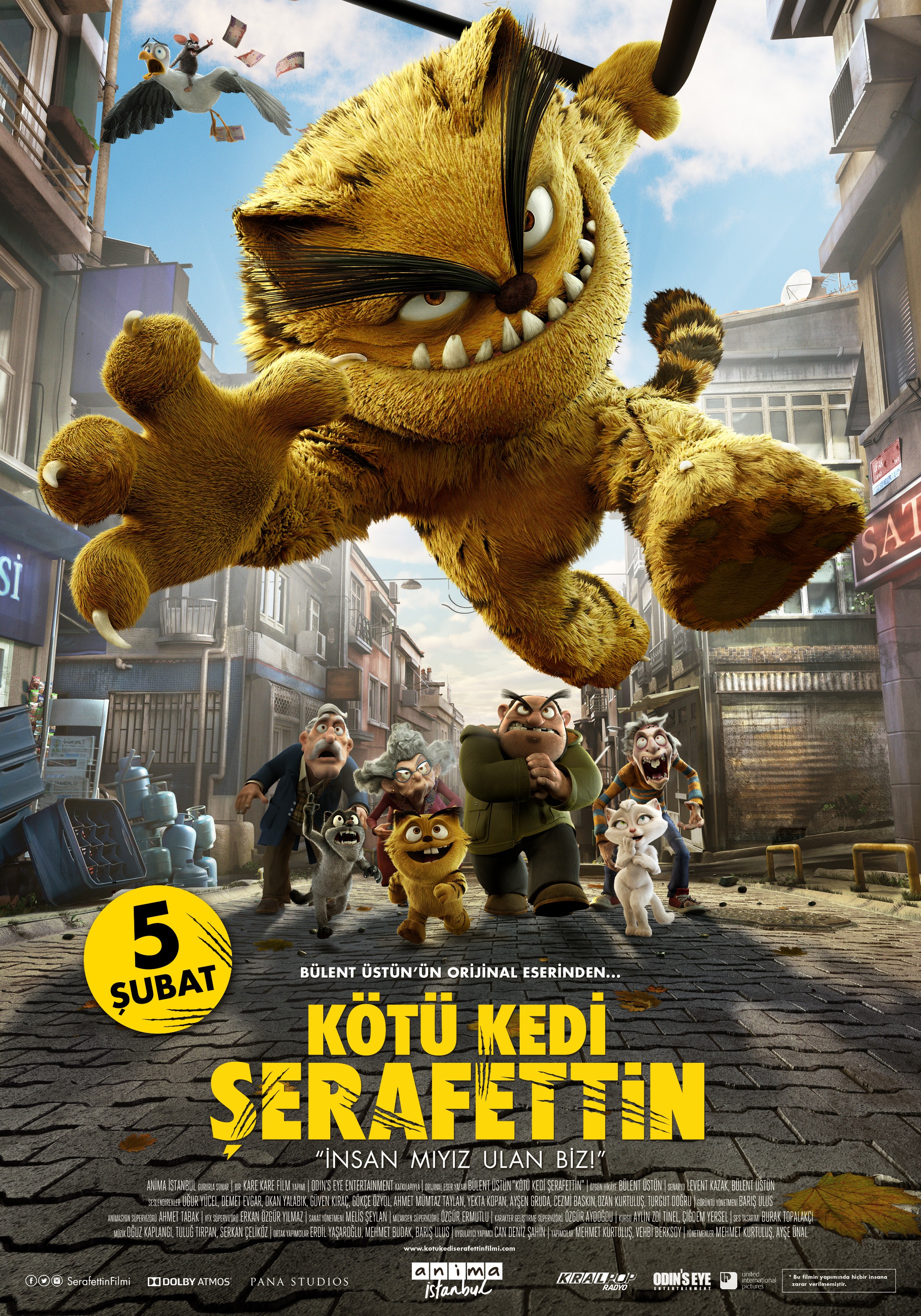 Mega Sized Movie Poster Image for Kötü Kedi Serafettin 