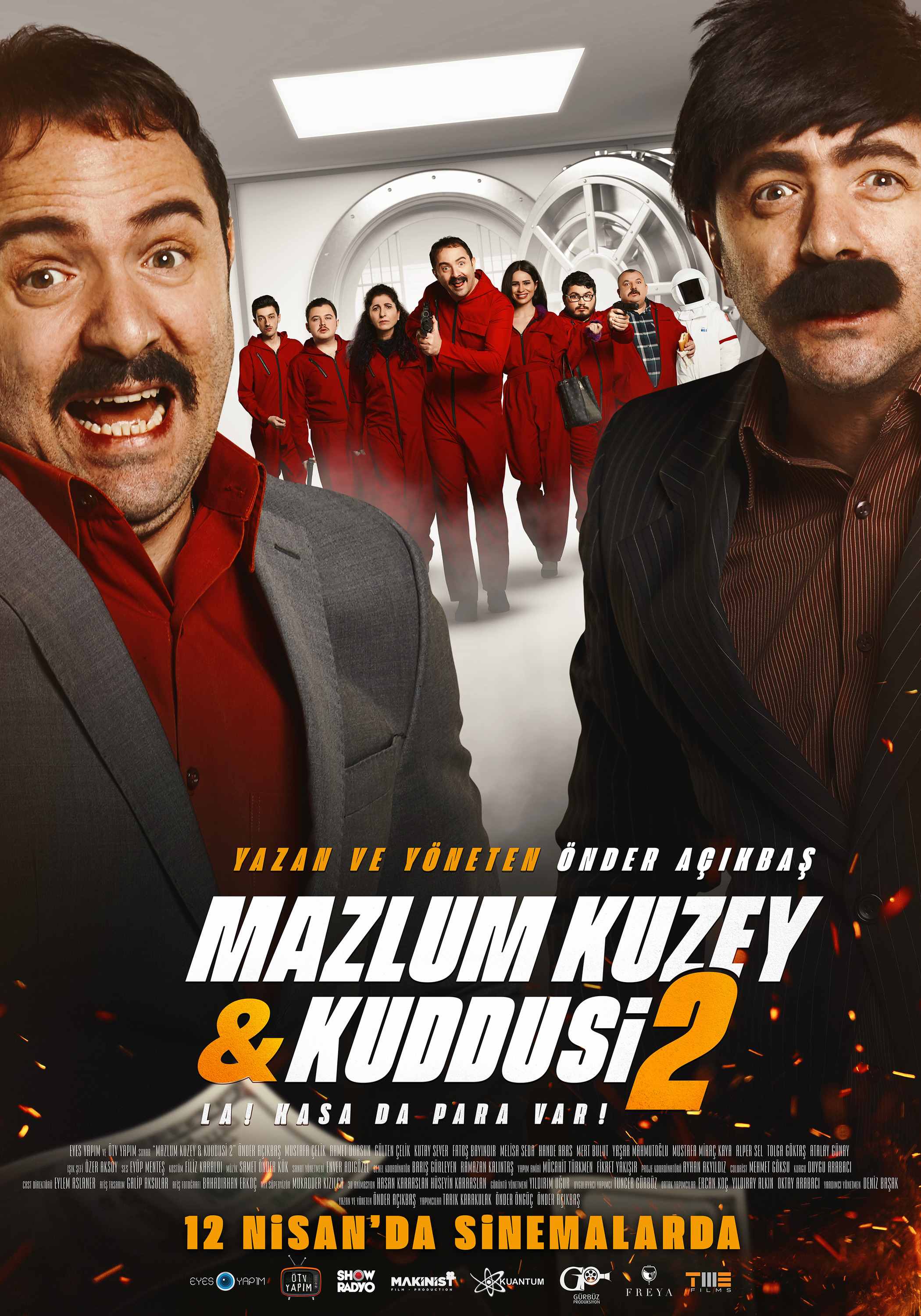Mega Sized Movie Poster Image for Mazlum Kuzey & Kuddusi 2 La! Kasada Para Var! (#2 of 3)