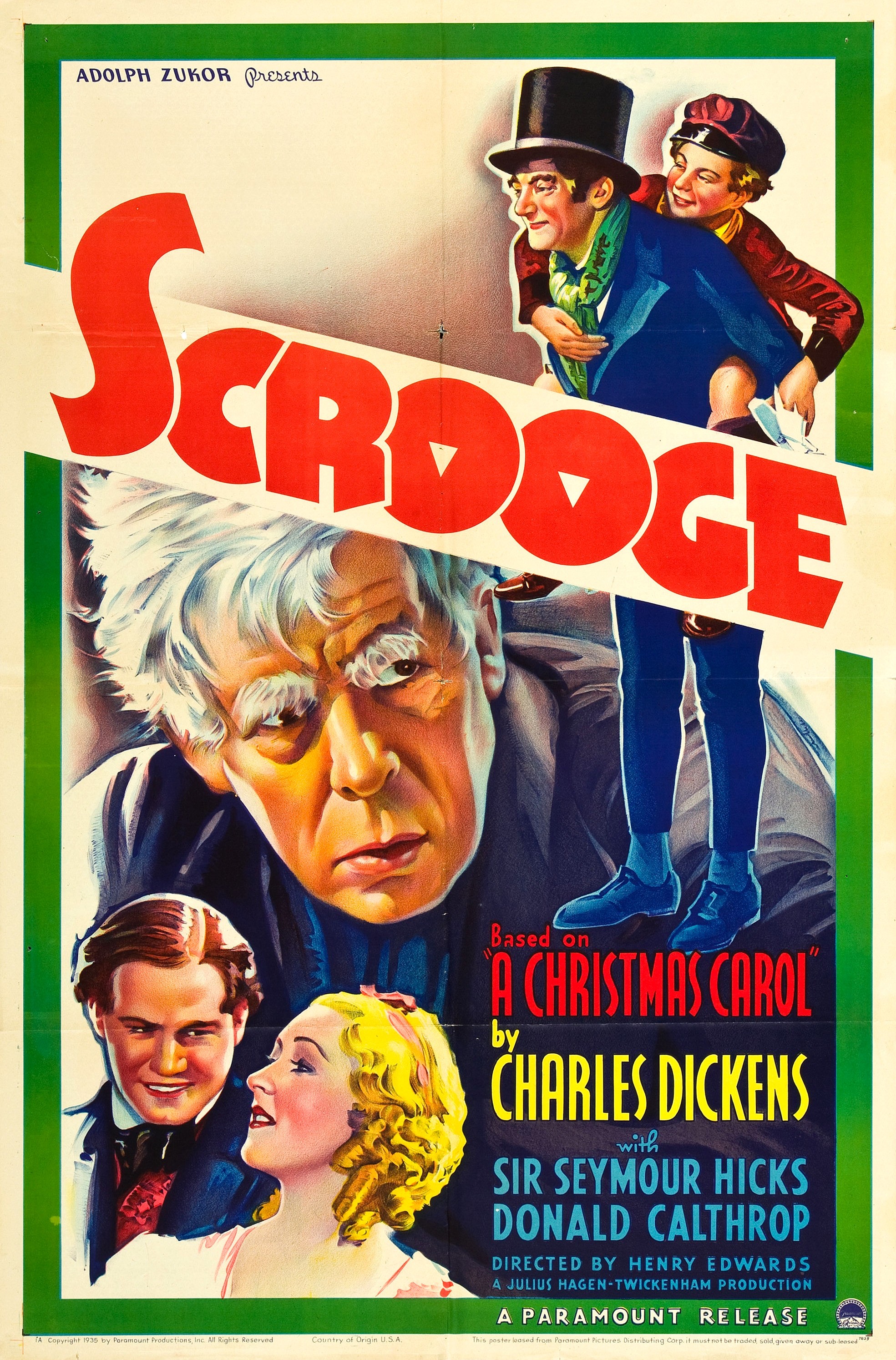 Mega Sized Movie Poster Image for Scrooge 