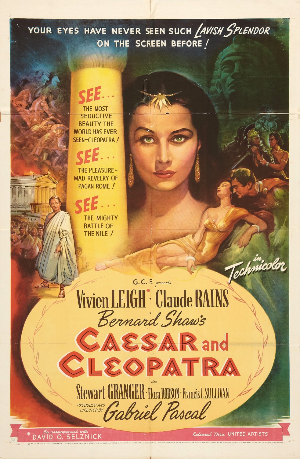Extra Large Movie Poster Image for Caesar and Cleopatra 