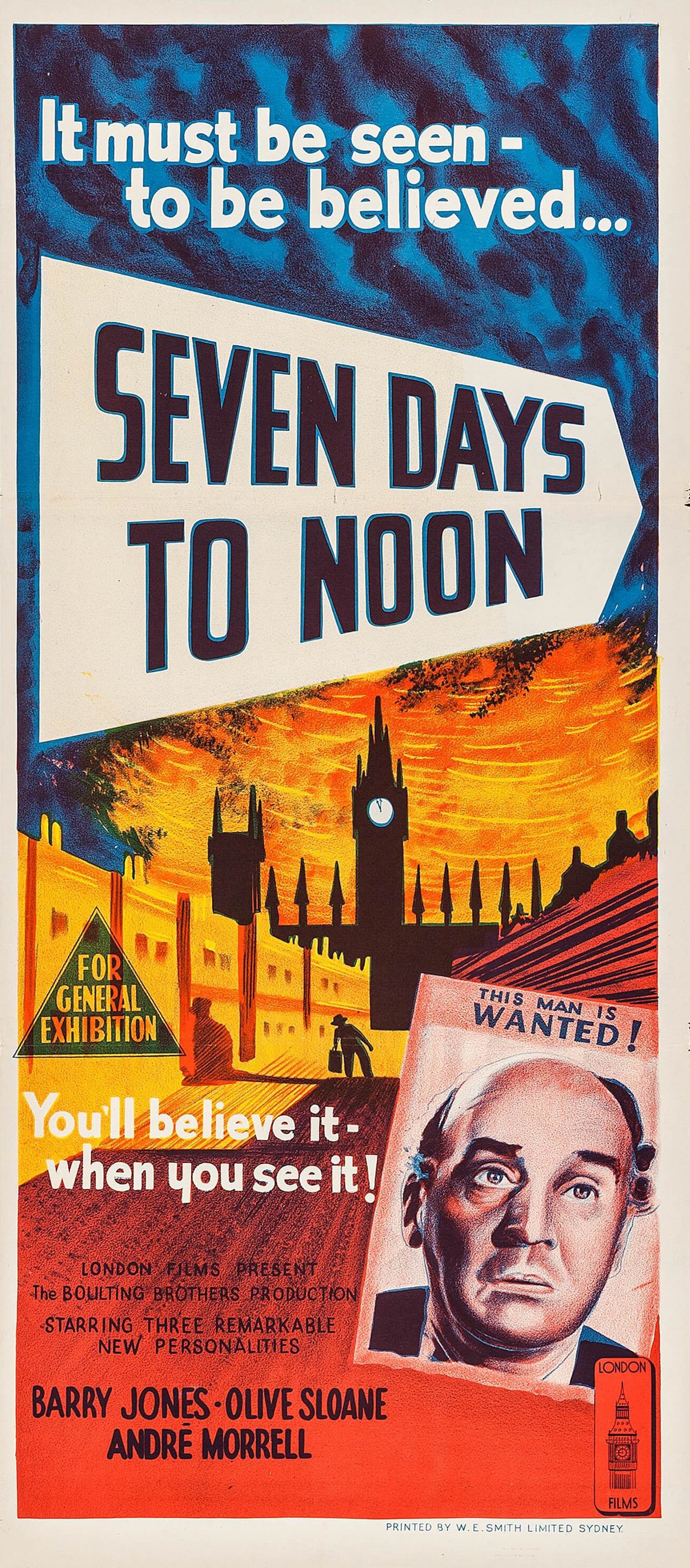 Mega Sized Movie Poster Image for Seven Days to Noon (#2 of 2)