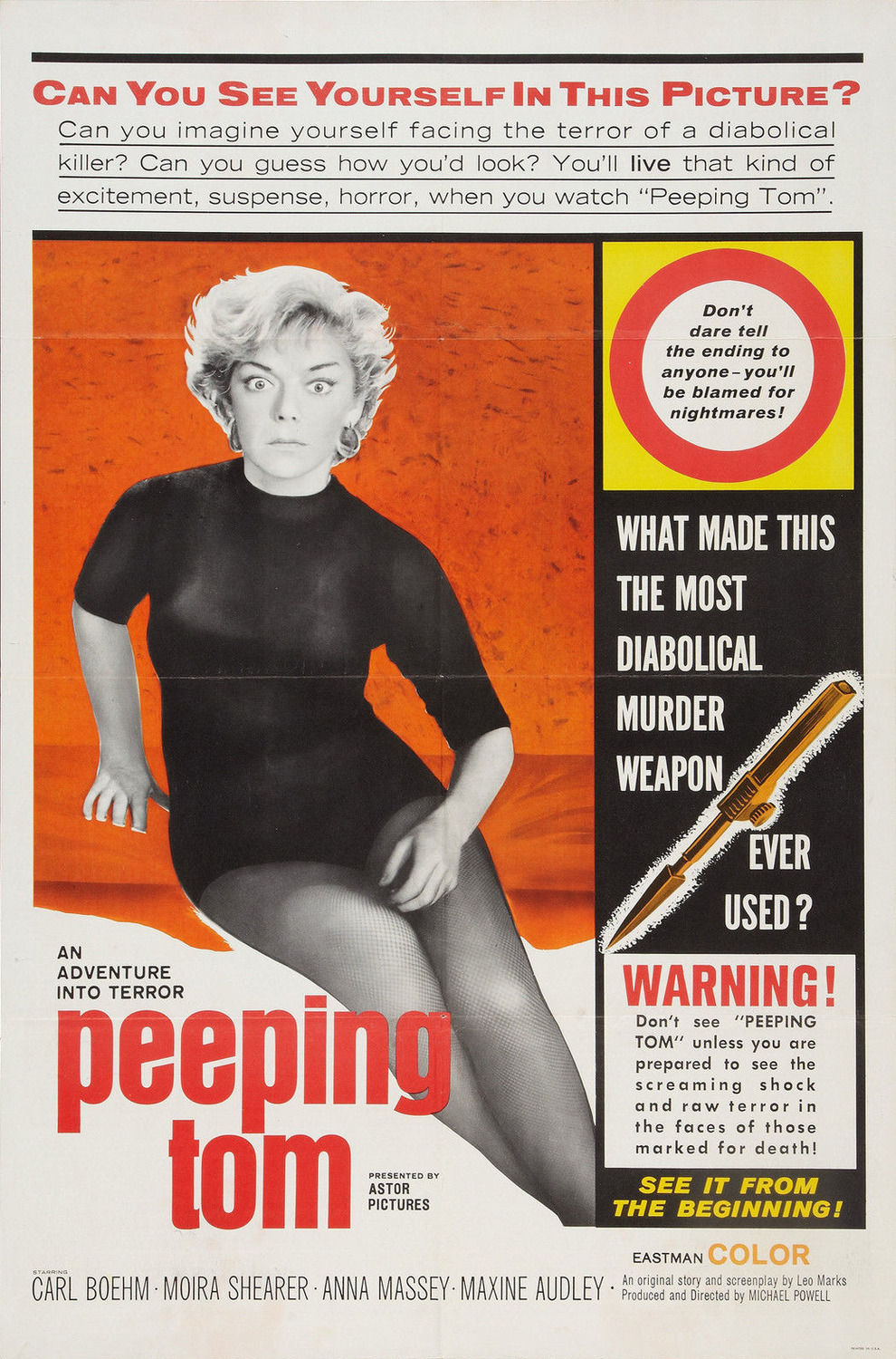 Extra Large Movie Poster Image for Peeping Tom (#2 of 3)