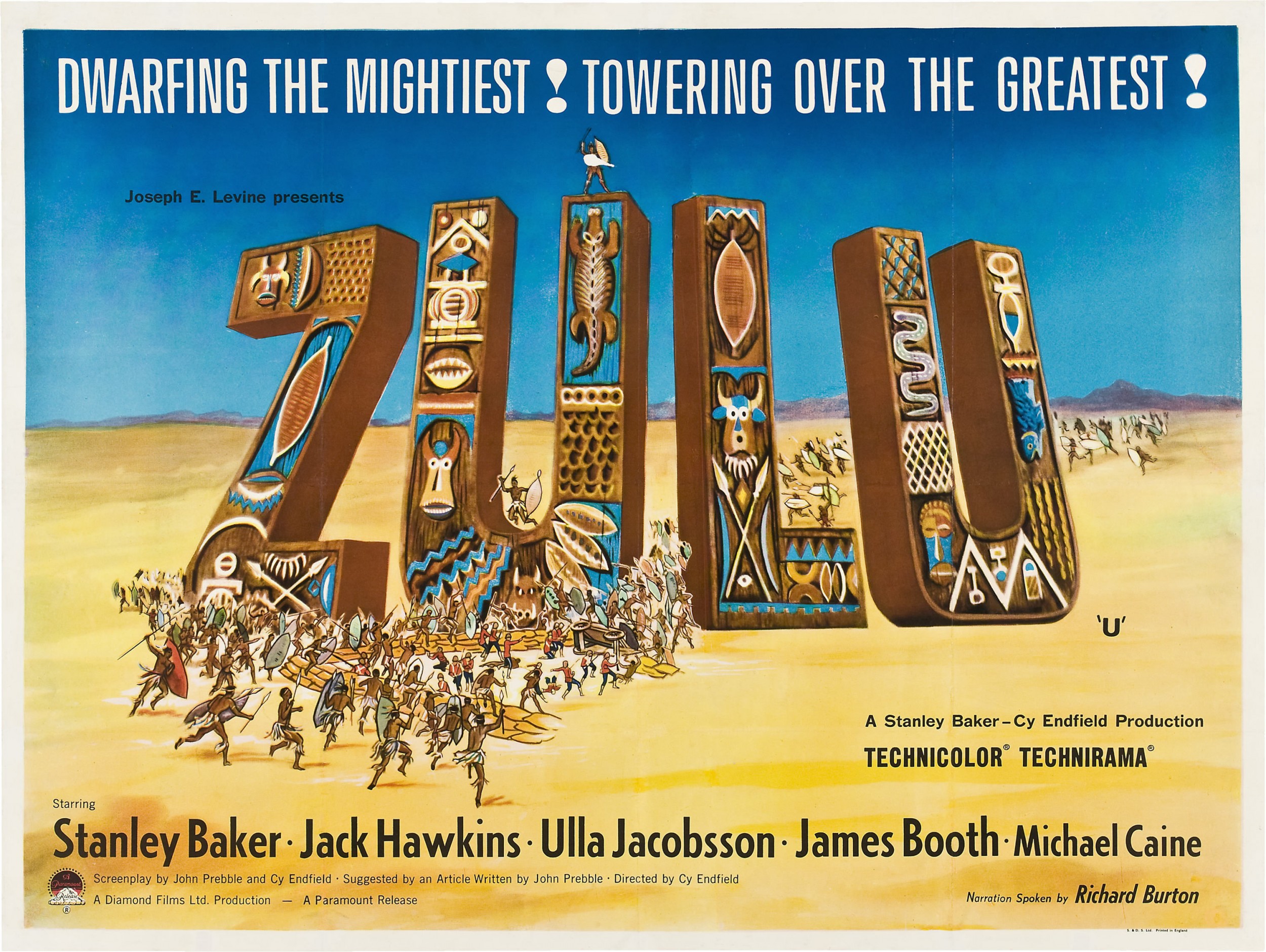 Mega Sized Movie Poster Image for Zulu (#2 of 8)