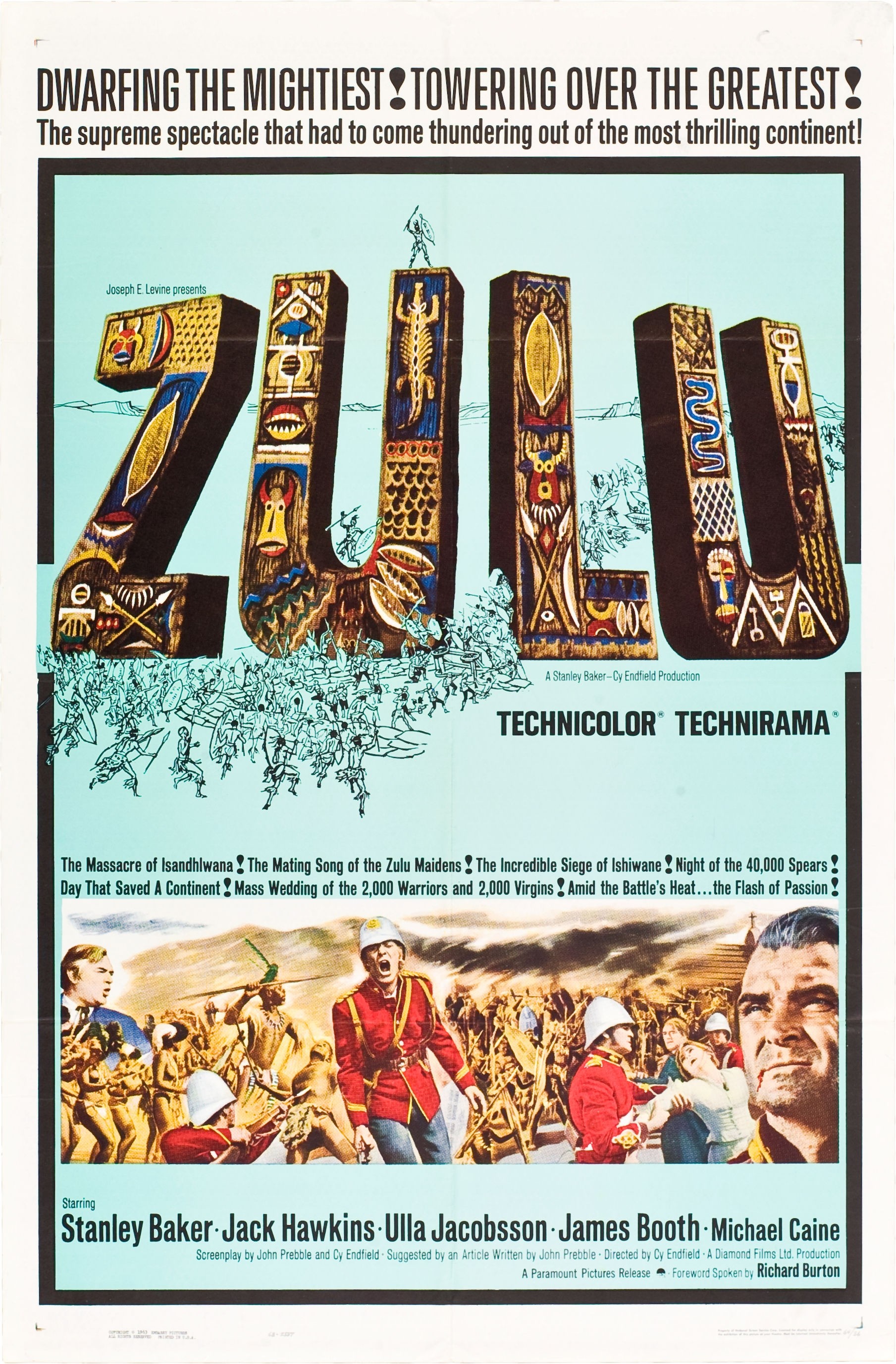 Mega Sized Movie Poster Image for Zulu (#4 of 8)