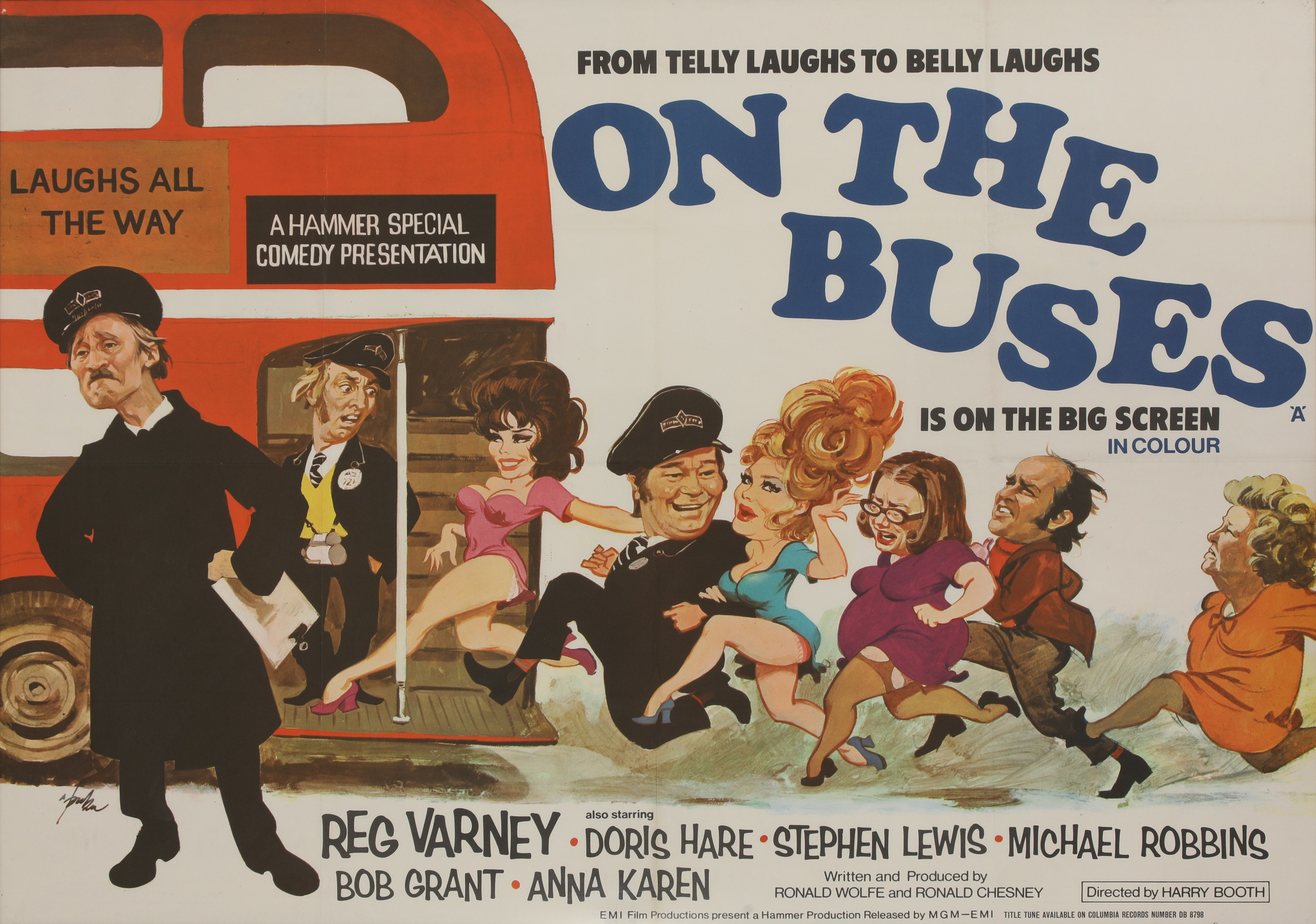 Mega Sized Movie Poster Image for On the Buses 