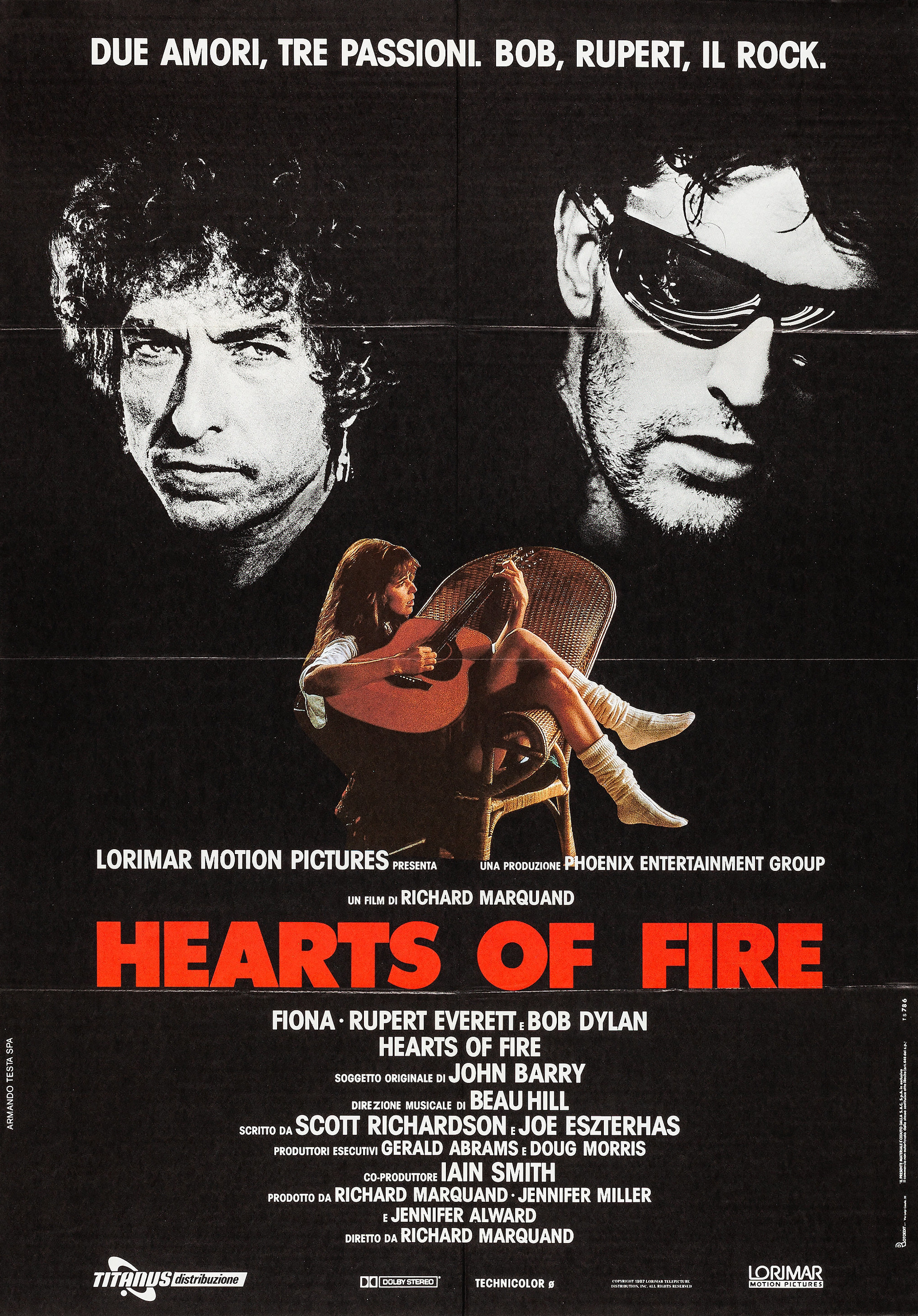 Mega Sized Movie Poster Image for Hearts of Fire 