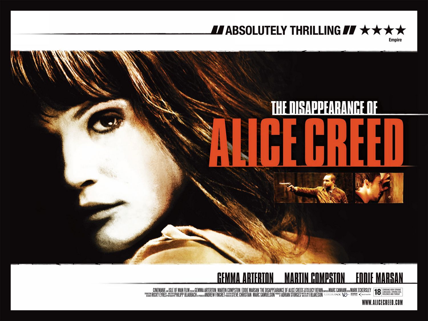 Extra Large Movie Poster Image for The Disappearance of Alice Creed (#1 of 4)