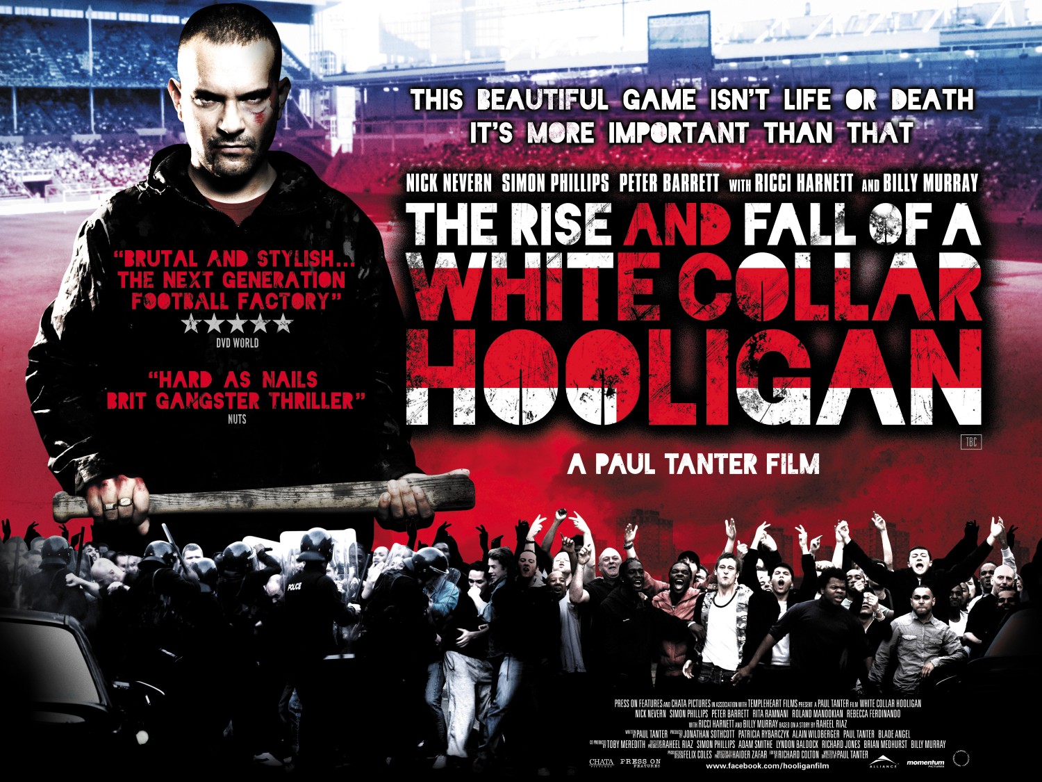 Extra Large Movie Poster Image for The Rise & Fall of a White Collar Hooligan 