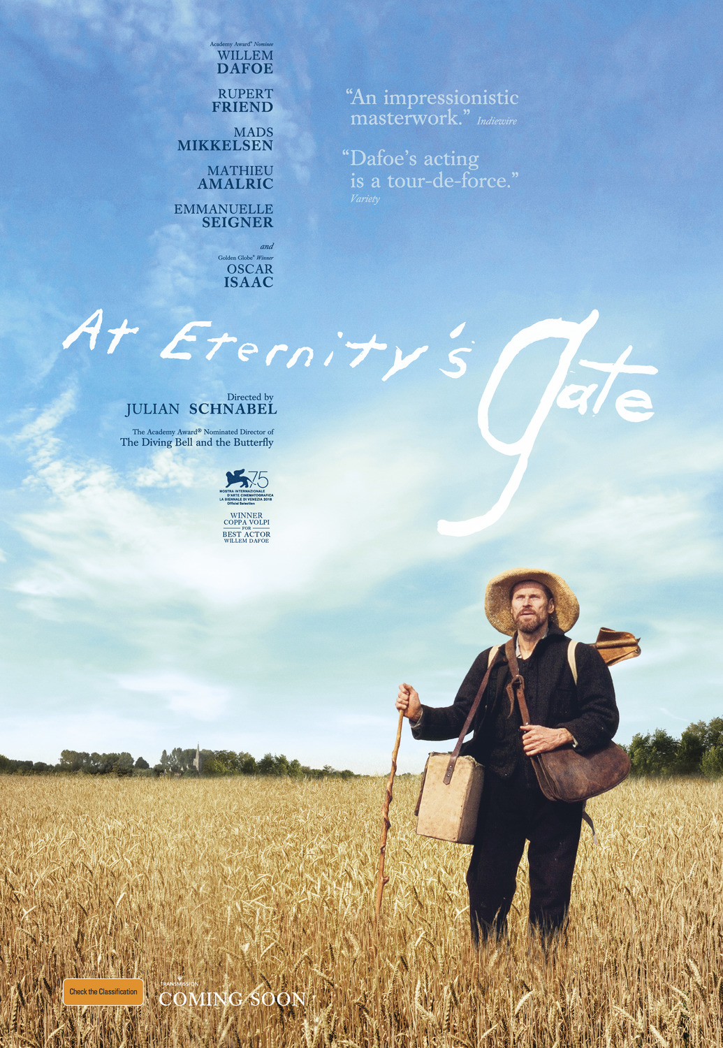 Extra Large Movie Poster Image for At Eternity's Gate (#2 of 3)