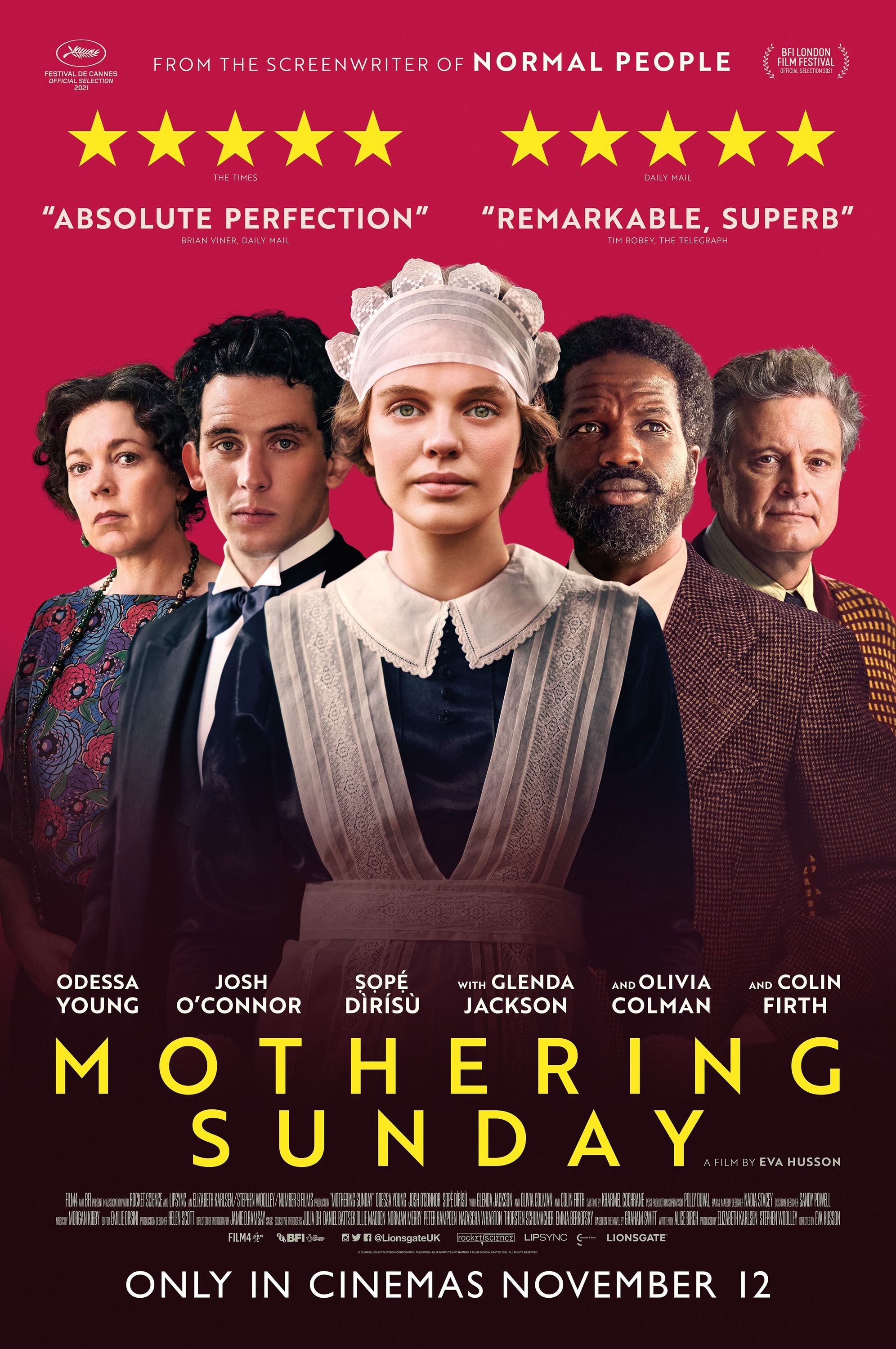 Mega Sized Movie Poster Image for Mothering Sunday (#1 of 4)