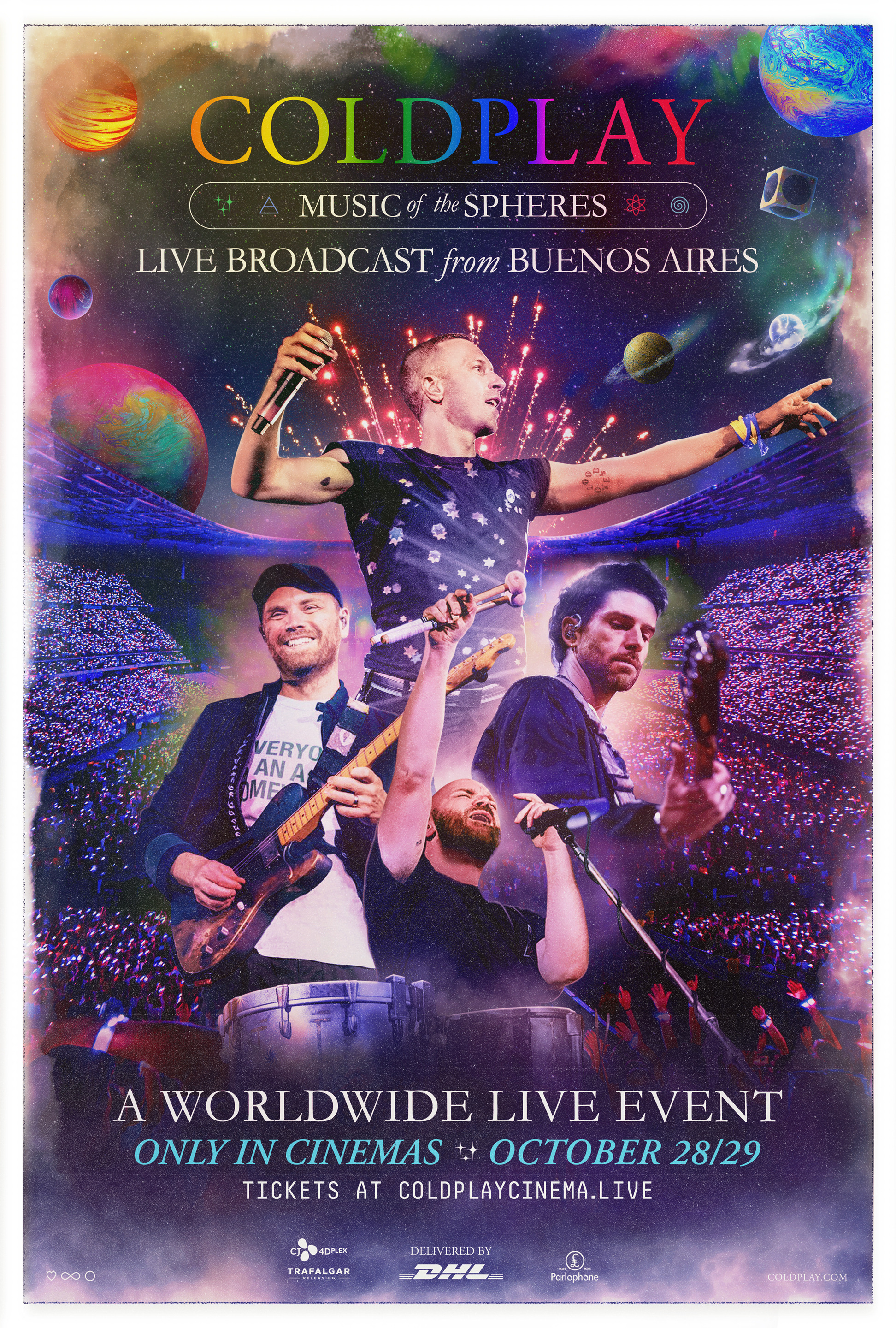 Mega Sized Movie Poster Image for Coldplay: Music of the Spheres - Live Broadcast from Buenos Aires 