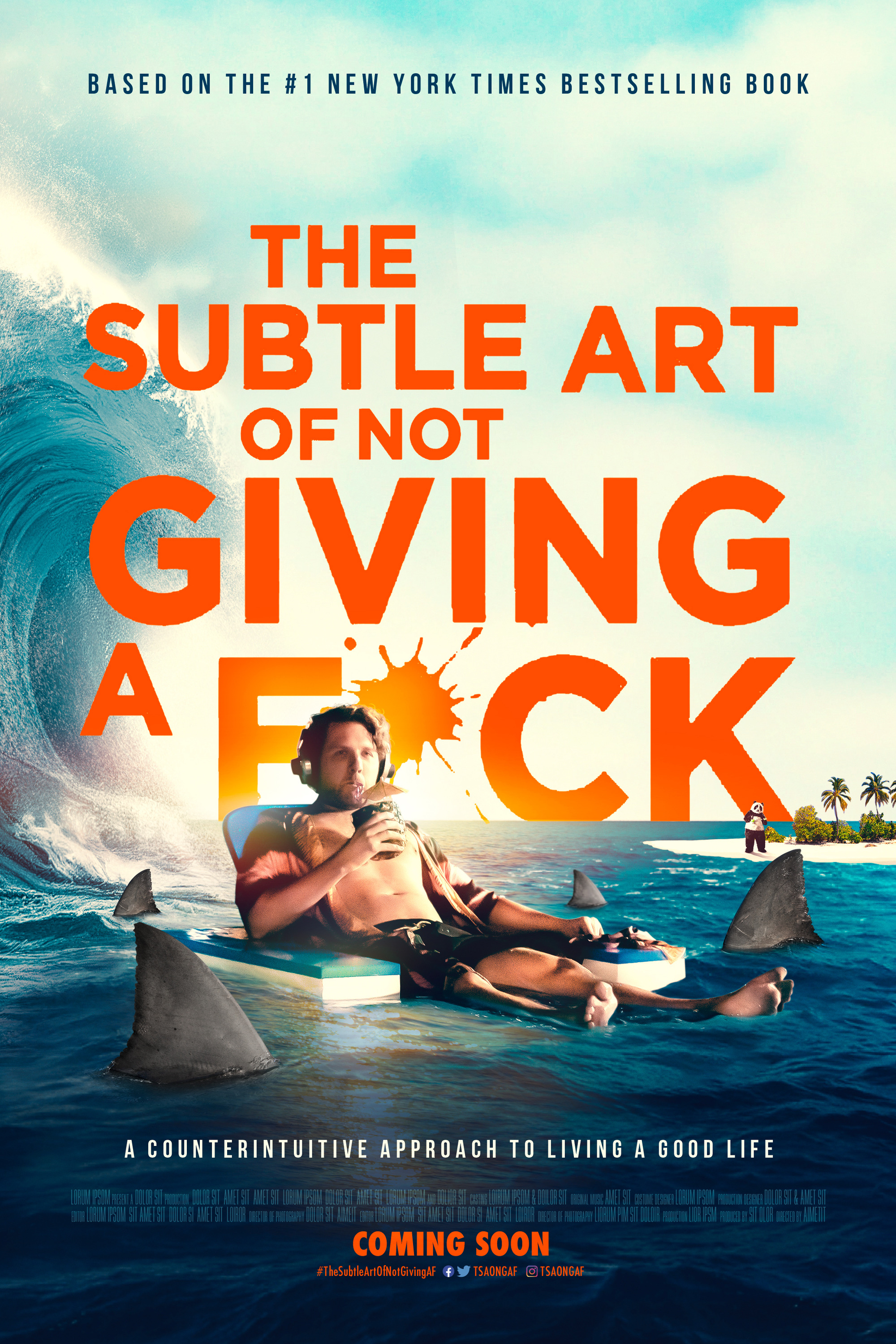 Mega Sized Movie Poster Image for The Subtle Art of Not Giving a F*ck 