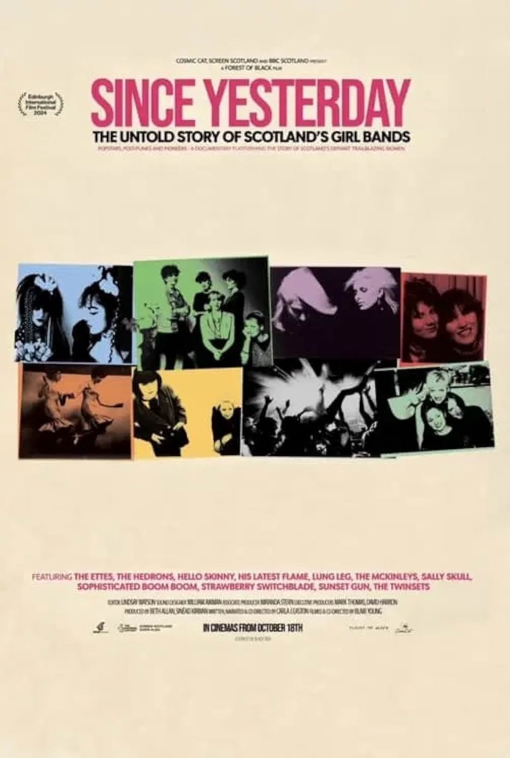 Extra Large Movie Poster Image for Since Yesterday: The Untold Story of Scotland's Girl Bands 