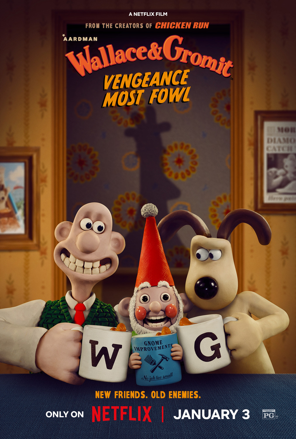 Extra Large Movie Poster Image for Wallace & Gromit: Vengeance Most Fowl 