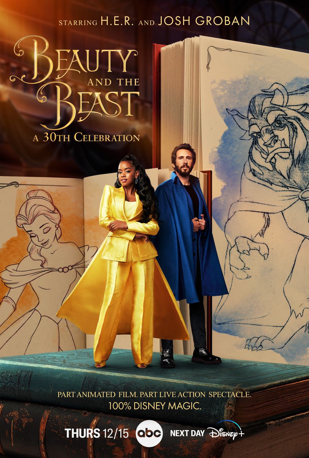 Extra Large TV Poster Image for Beauty and the Beast: A 30th Celebration (#1 of 12)