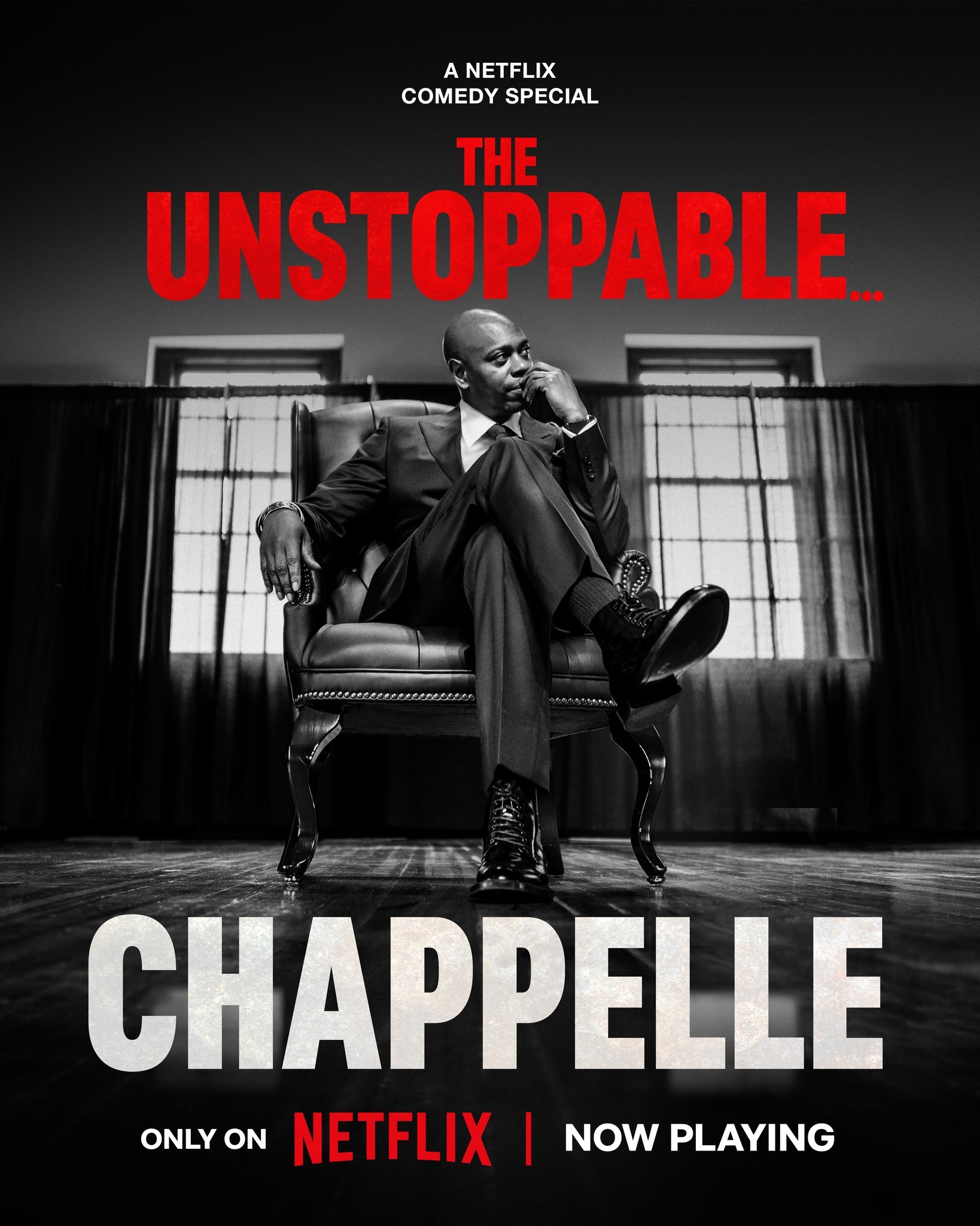 Mega Sized TV Poster Image for Dave Chappelle: The Unstoppable (#1 of 2)