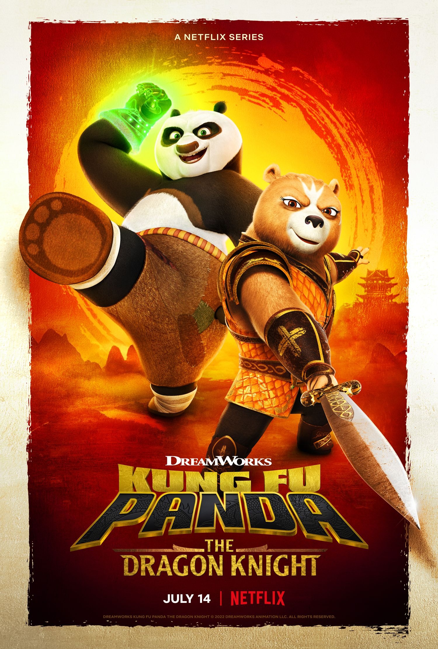 Mega Sized TV Poster Image for Kung Fu Panda: The Dragon Knight (#1 of 2)