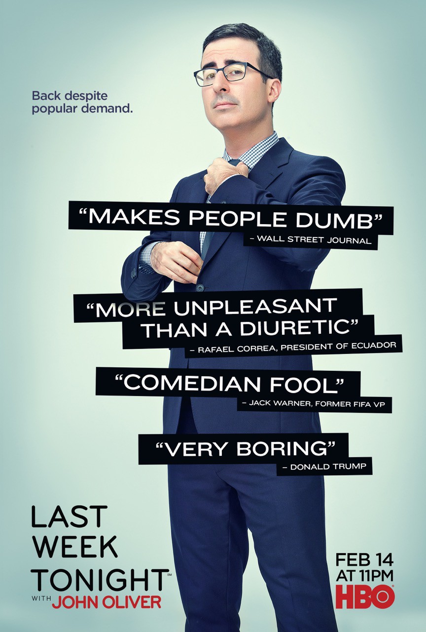 Extra Large TV Poster Image for Last Week Tonight with John Oliver (#2 of 11)