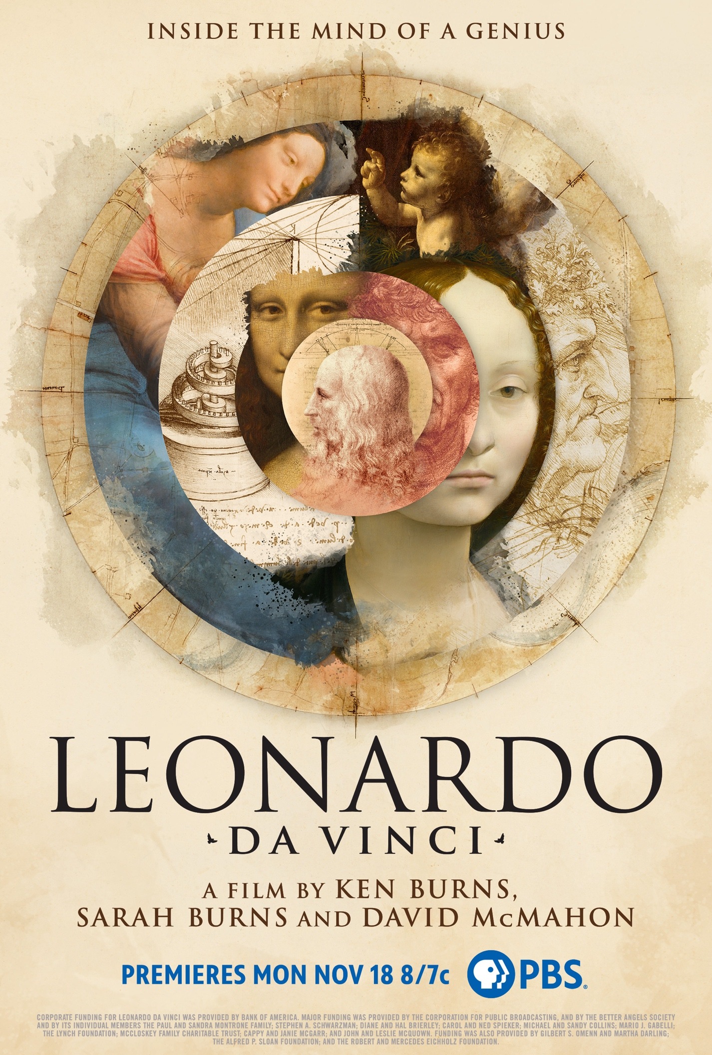 Mega Sized TV Poster Image for Leonardo da Vinci 