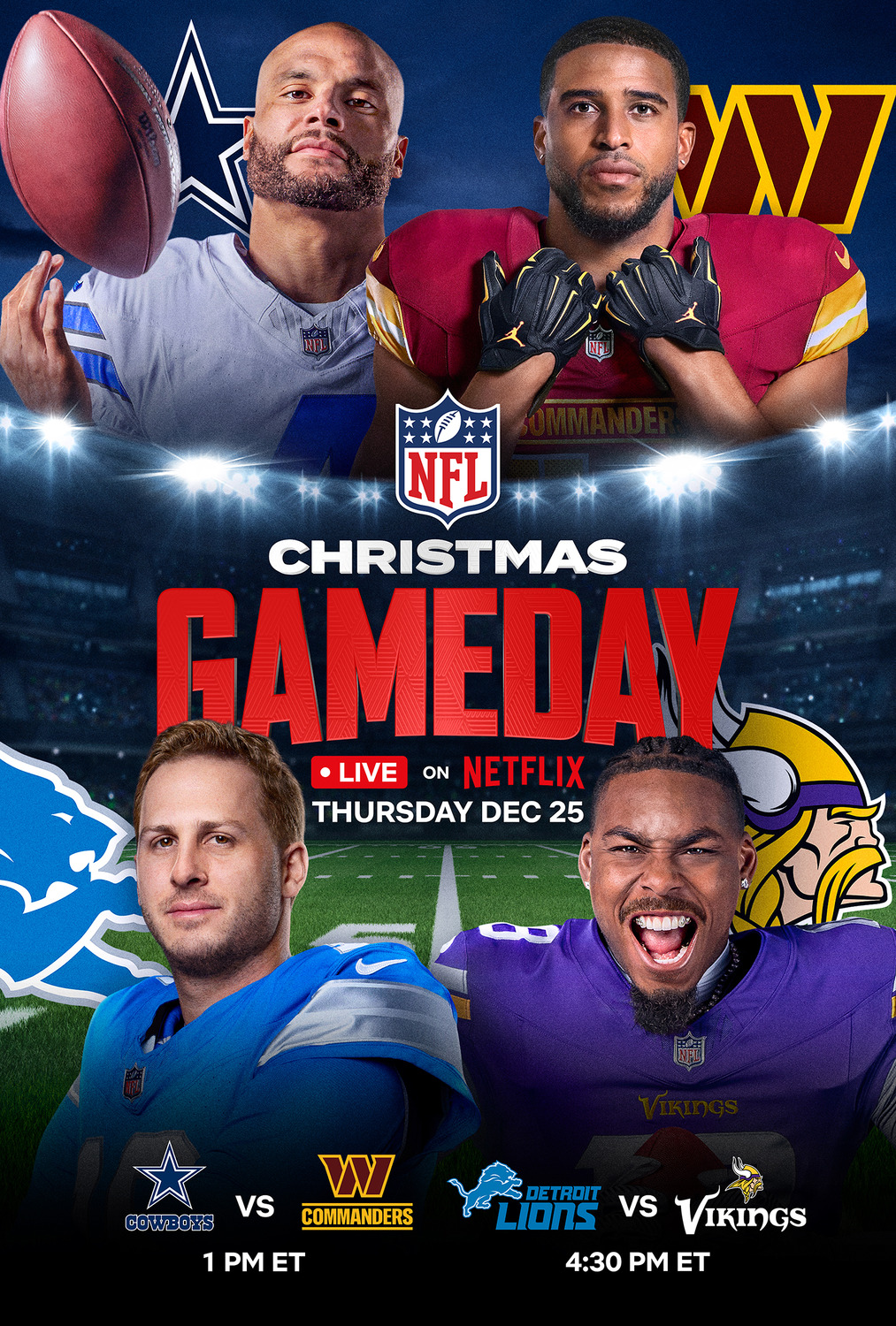 Extra Large TV Poster Image for NFL Christmas Gameday (#2 of 3)