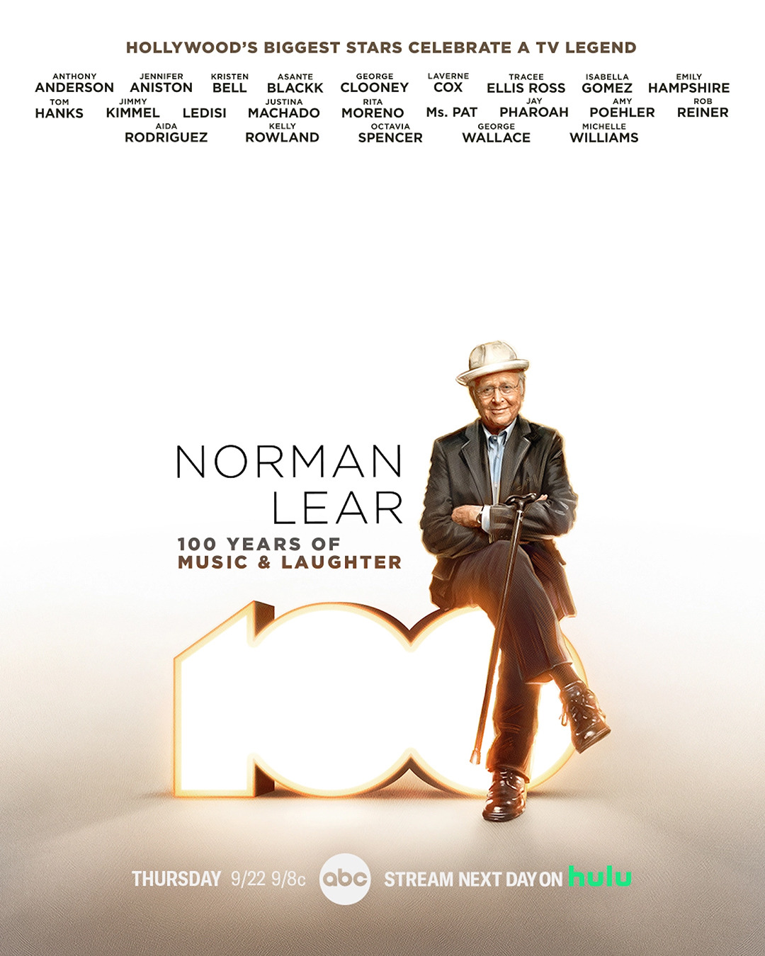 Extra Large TV Poster Image for Norman Lear: 100 Years of Music and Laughter 