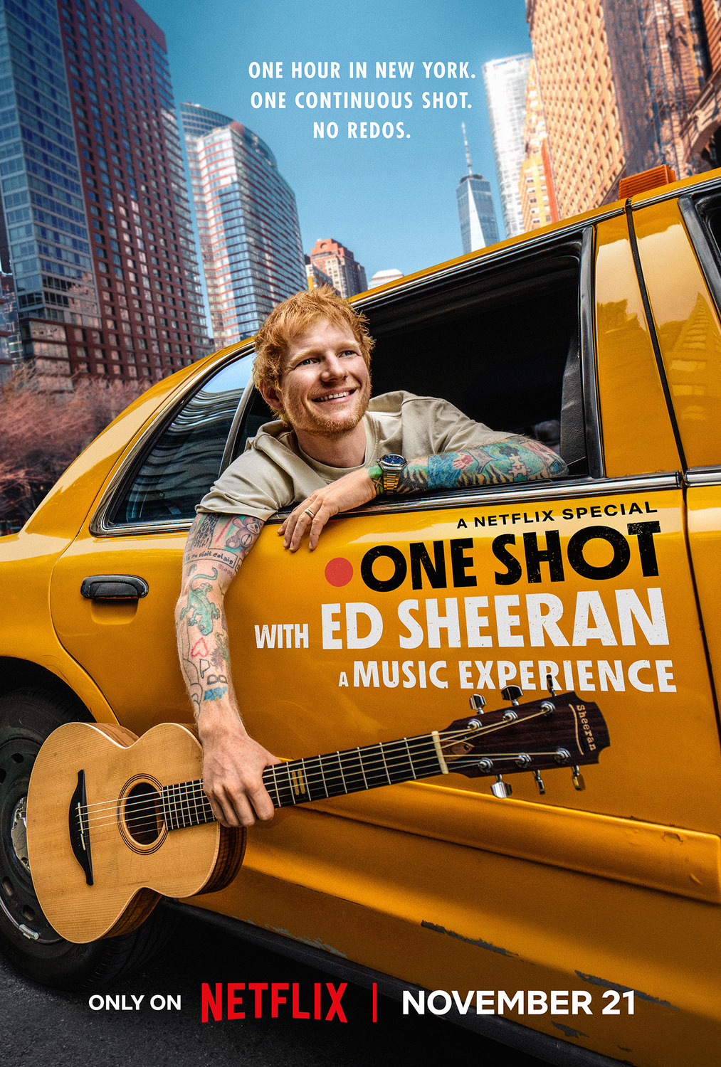 Extra Large TV Poster Image for One Shot with Ed Sheeran: A Music Experience 