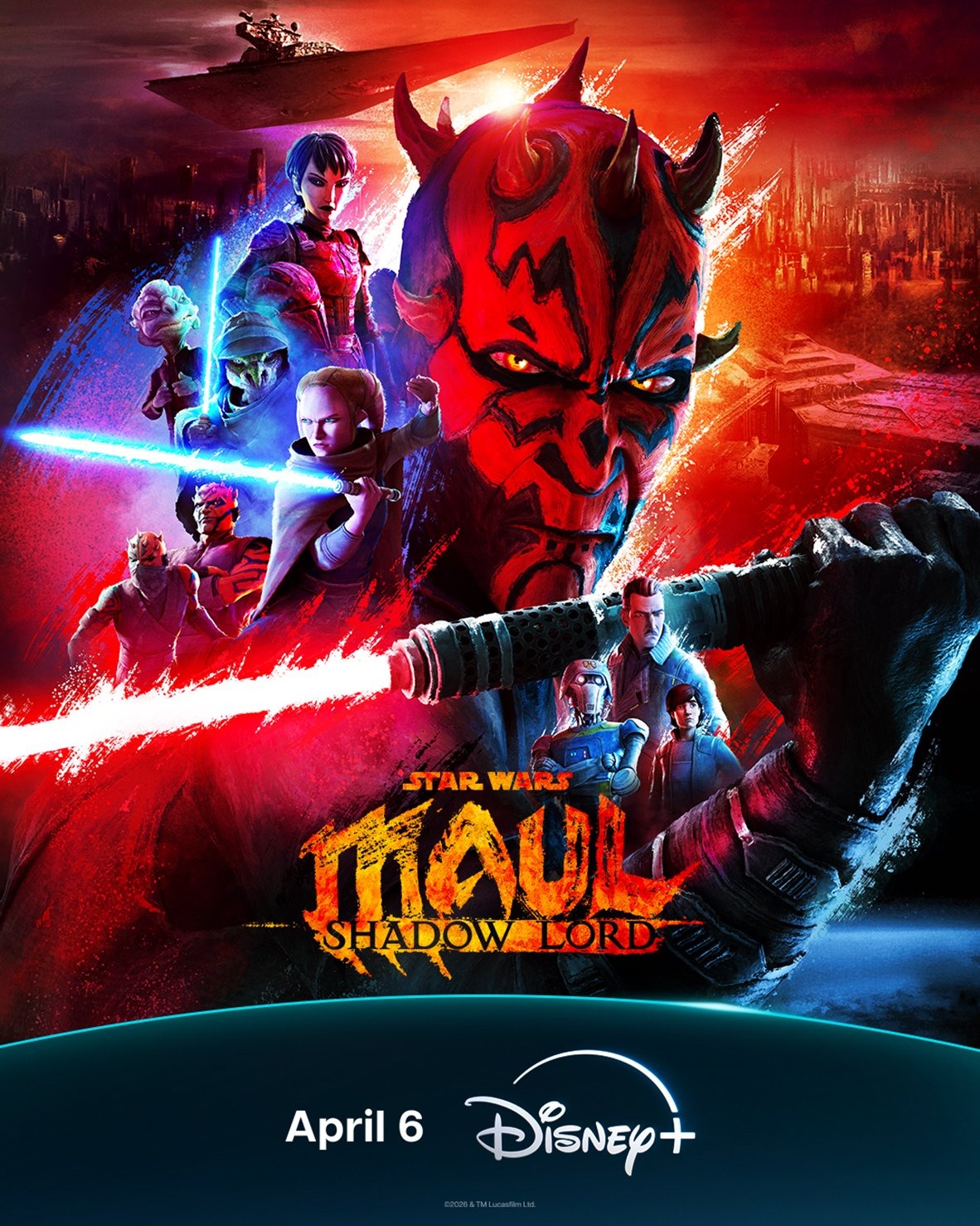 Extra Large TV Poster Image for Star Wars: Maul - Shadow Lord (#2 of 4)