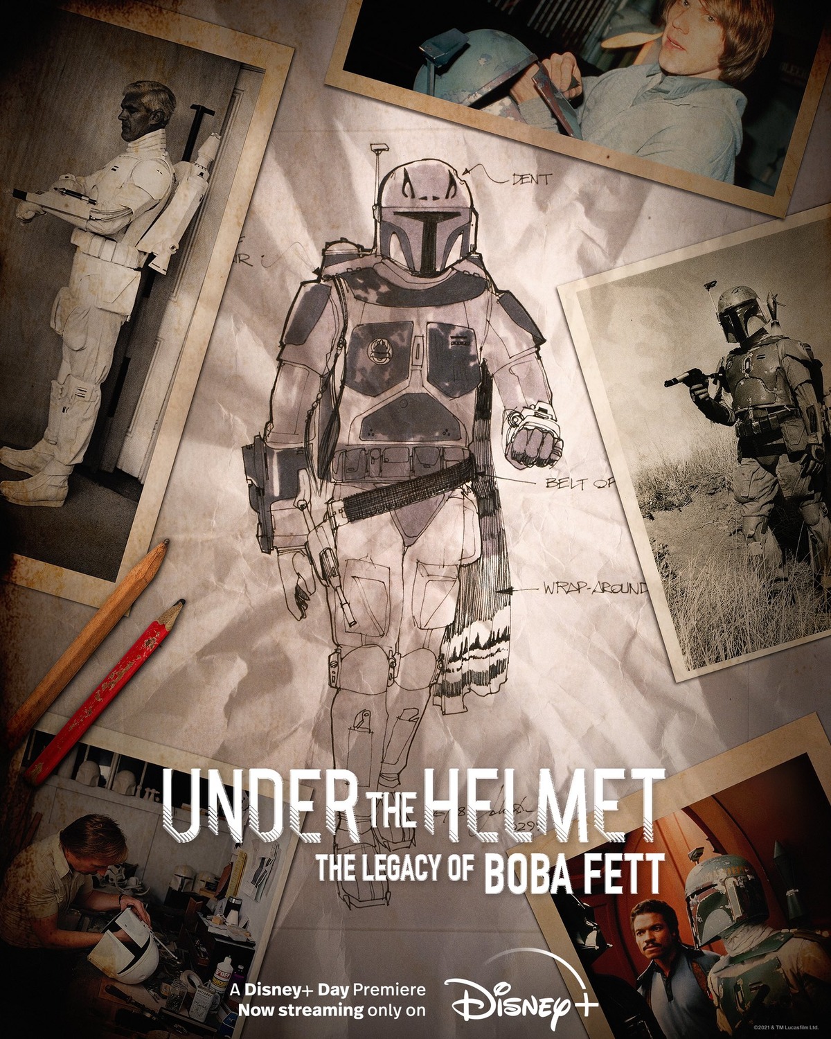 Extra Large TV Poster Image for Under the Helmet: The Legacy of Boba Fett 